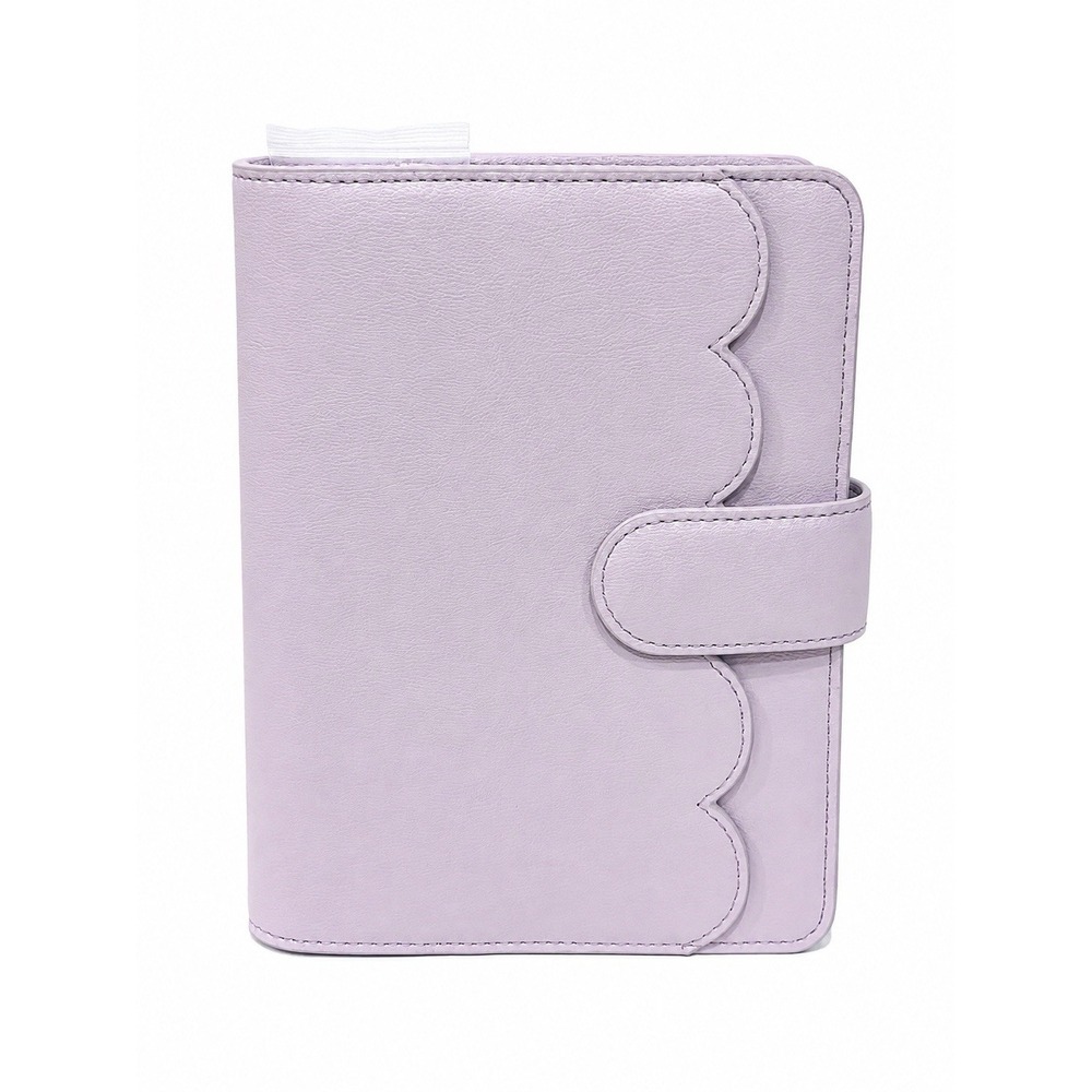 Aura Estelle Airy B6 Planner Cover Lavender Cream Scallop V3 New w/Dust Bag